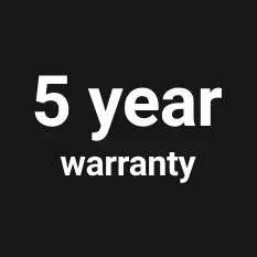 5 year warranty